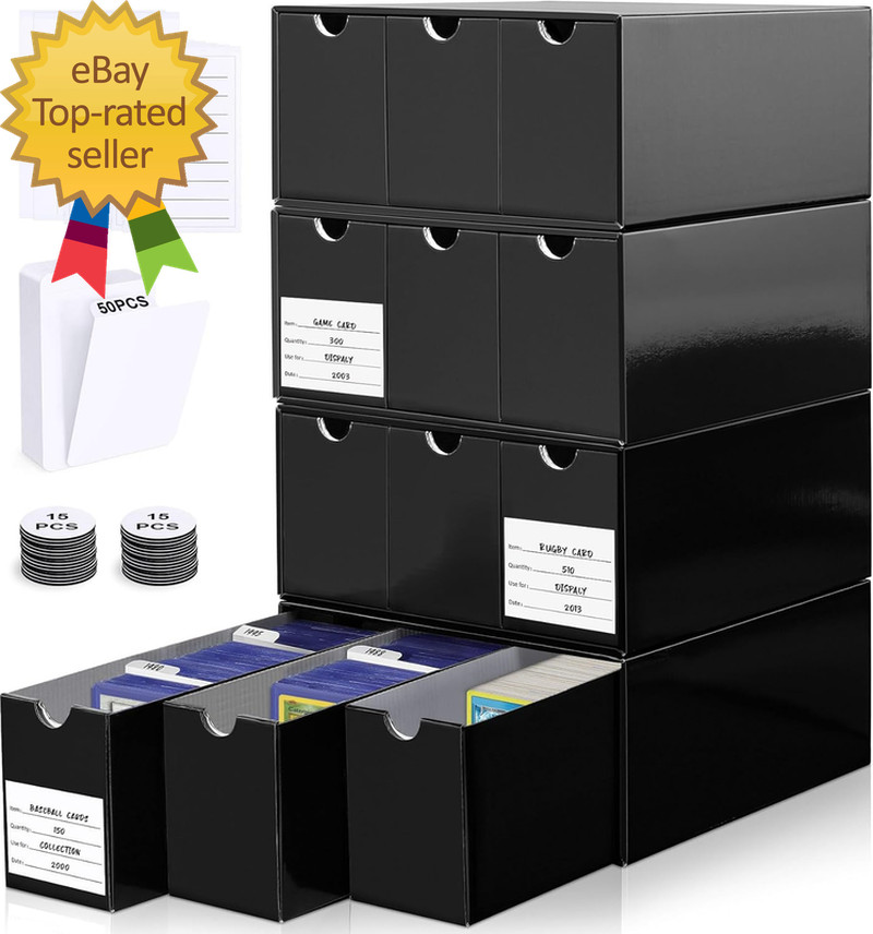 Trading Storage Box 12 Drawers Cardboard Organizer with Dividers for Loaders