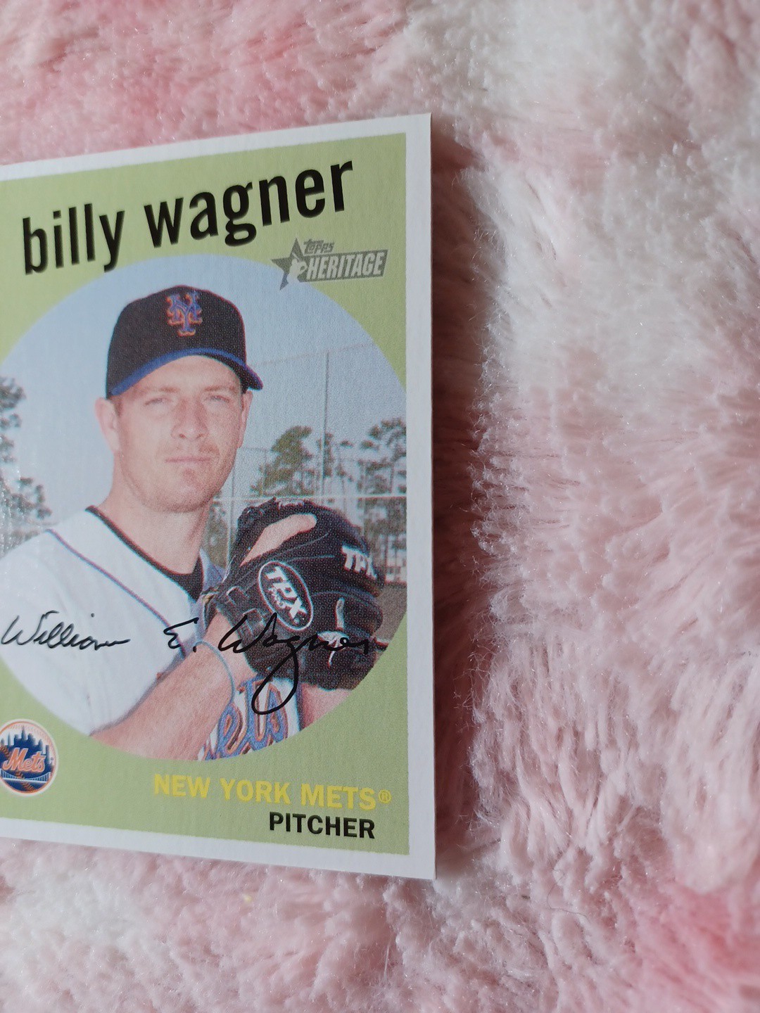 2008 Topps Heritage – Billy Wagner #13 Black Back New York Mets HOF NM