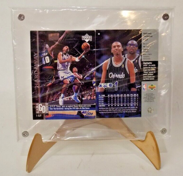 Anfernee Hardaway Orlando Magic UD Authenticated Memorabilia 401/500 1997 NIOB