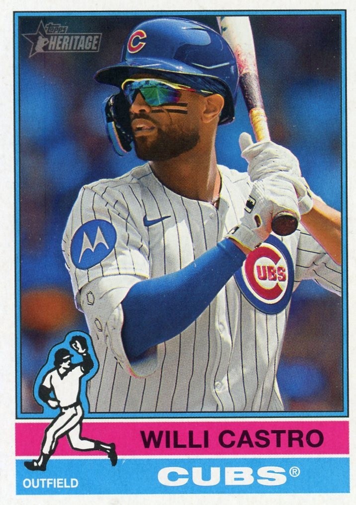 2025 Heritage High Number CHICAGO CUBS BASE #501-700 Team Set (6 cards)