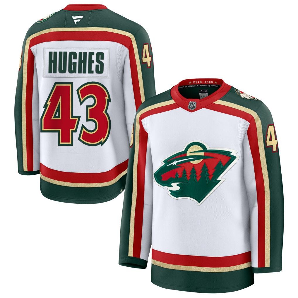 Quinn Hughes Wild Jersey All Stitched