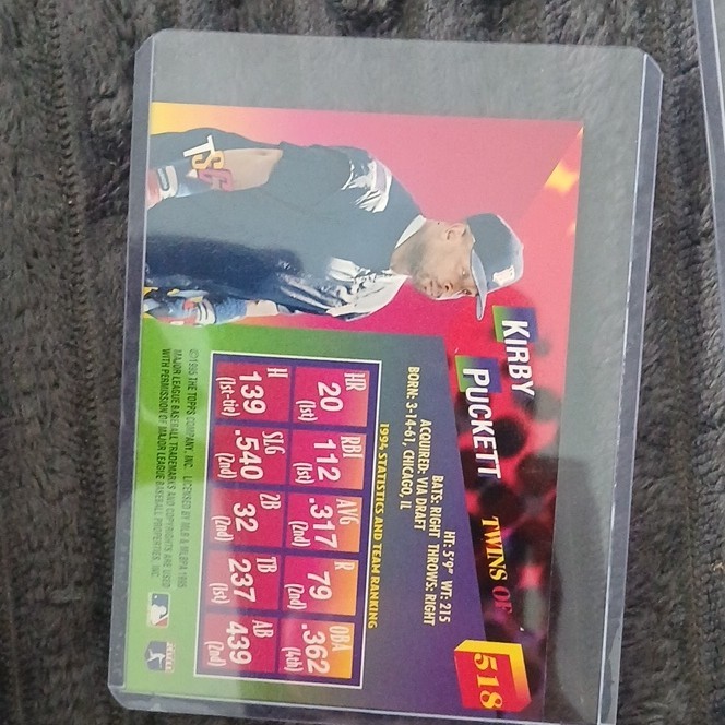 Fleer 1994 Fleer Ultra Xtreme Corps Kirby Puckett #518 Twins Lot (2)