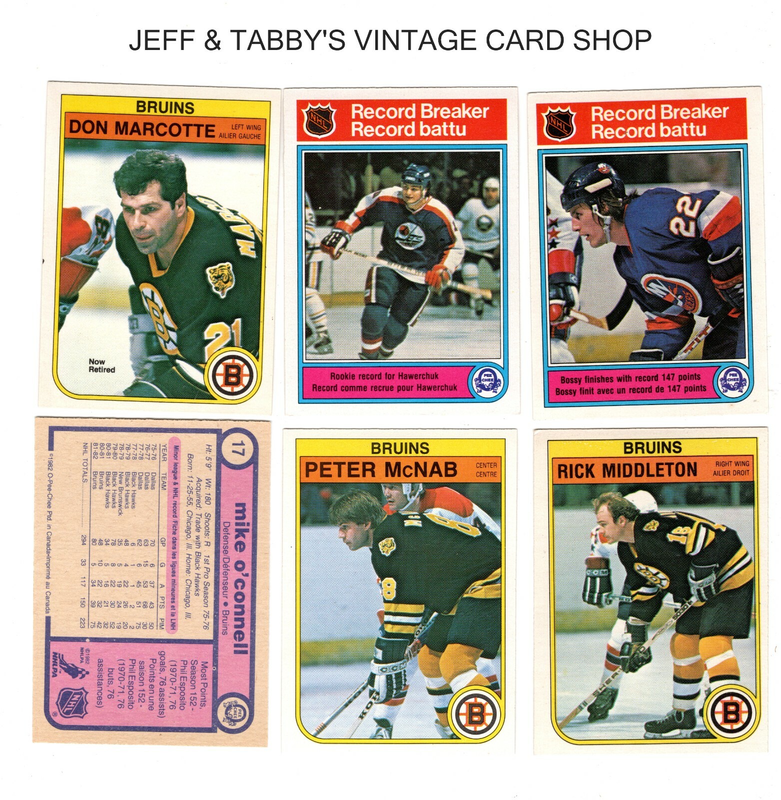 1982-83 O-PEE-CHEE / OPC HOCKEY # 1 TO # 200 / See drop down menu.