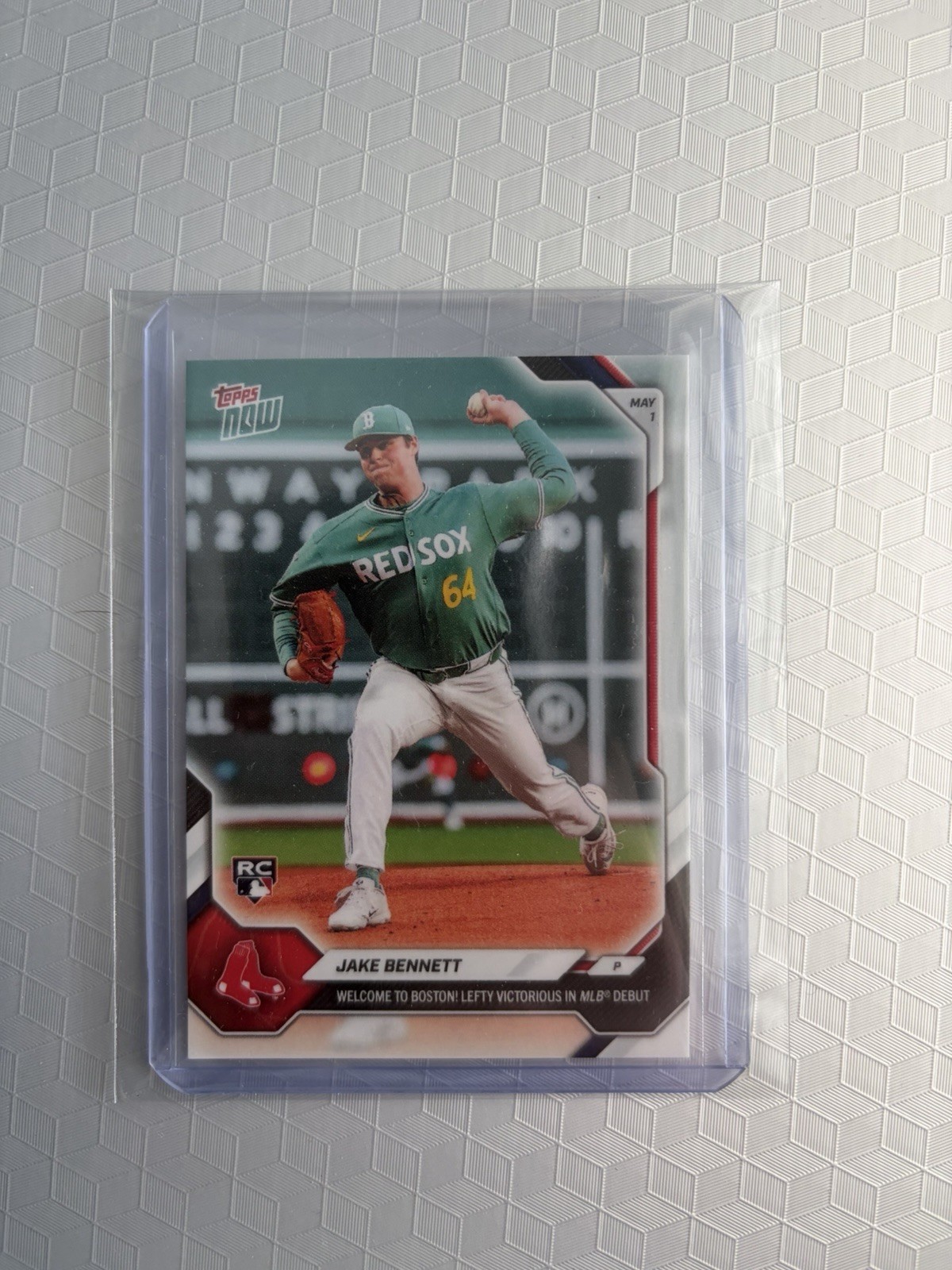 2026 MLB Topps NOW 149 JAKE BENNETT 1ST WN BOSTON RED SOX ROOKIE