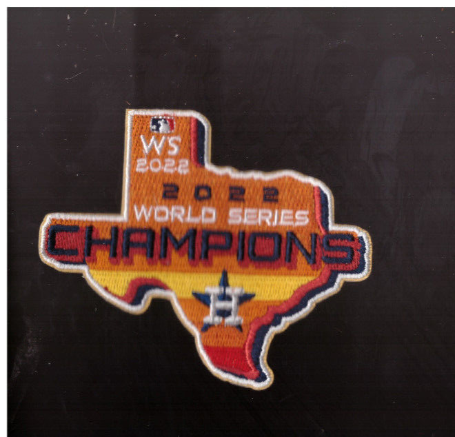 New 3 x 3 1/2″ Houston Astros 2022 Champions Iron on Patch Free Ship