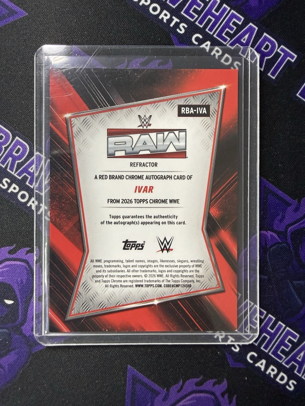 2026 Topps Chrome WWE Ivar Refractor Autograph