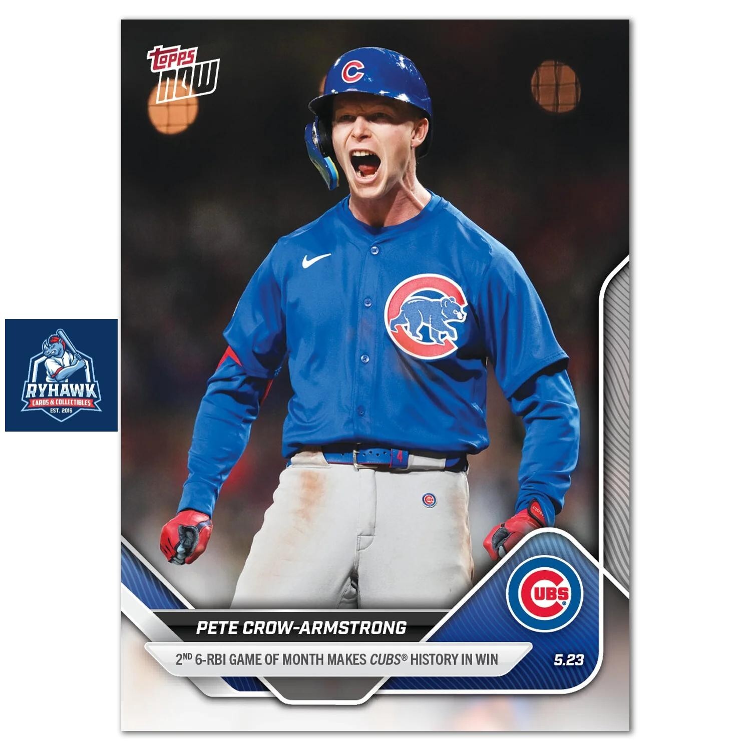 2025 Topps Now #203 Pete Crow-Armstrong 2nd 6-RBI Game Chicago Cubs *Presale*