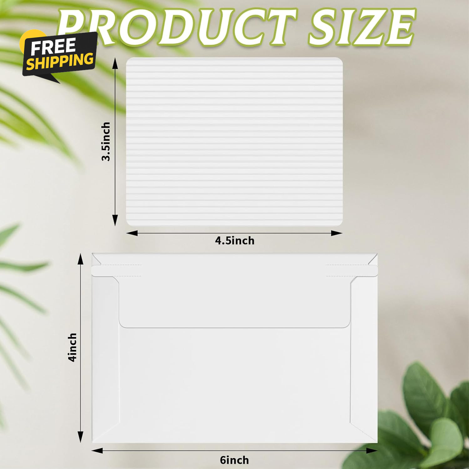 200 Pcs Trading Card Shipping Set 4” X 6” Card Envelopes Shipping Protector
