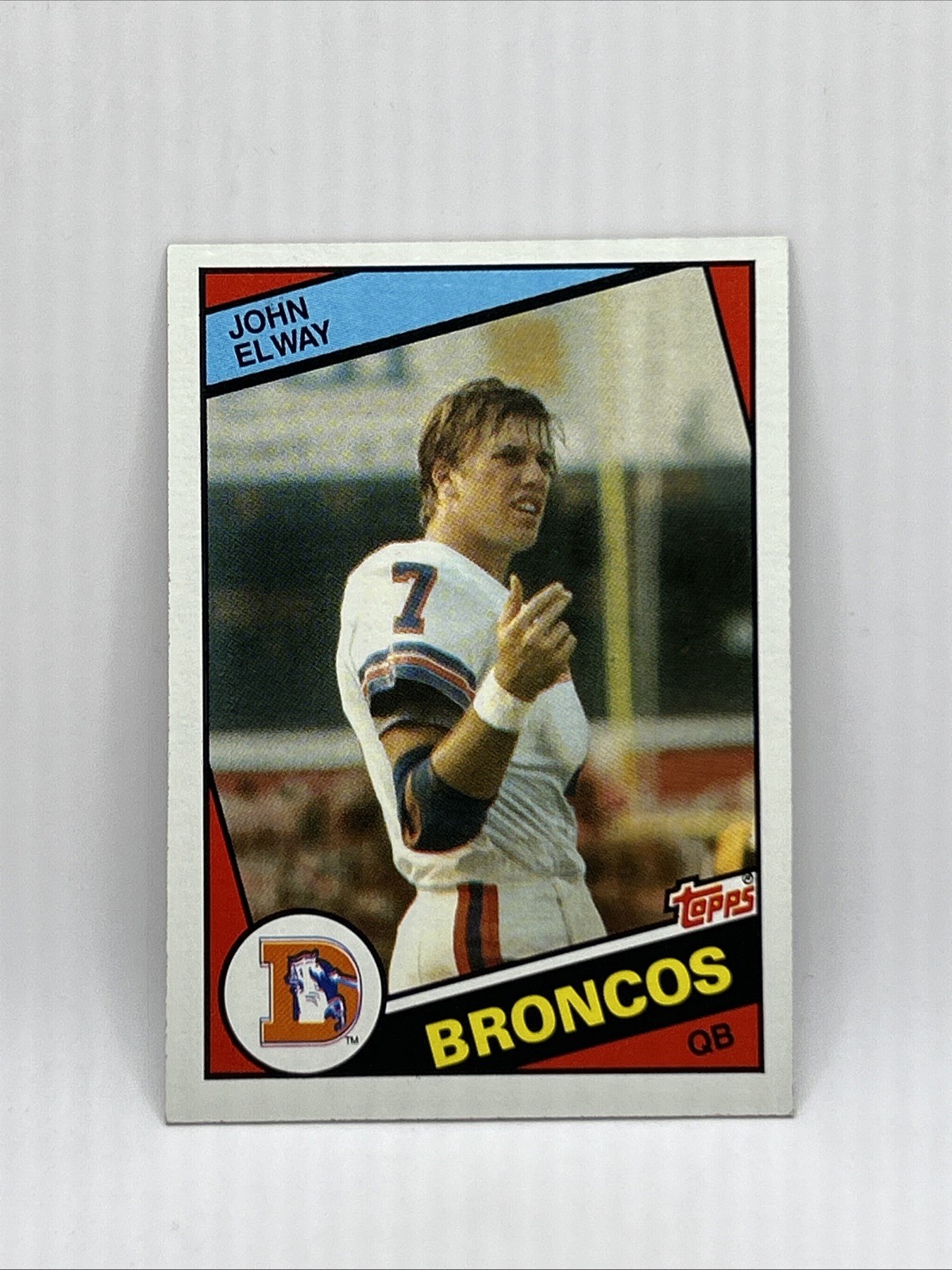 John Elway Rookie Card Insert 1984 Topps Football Card #63 Mint