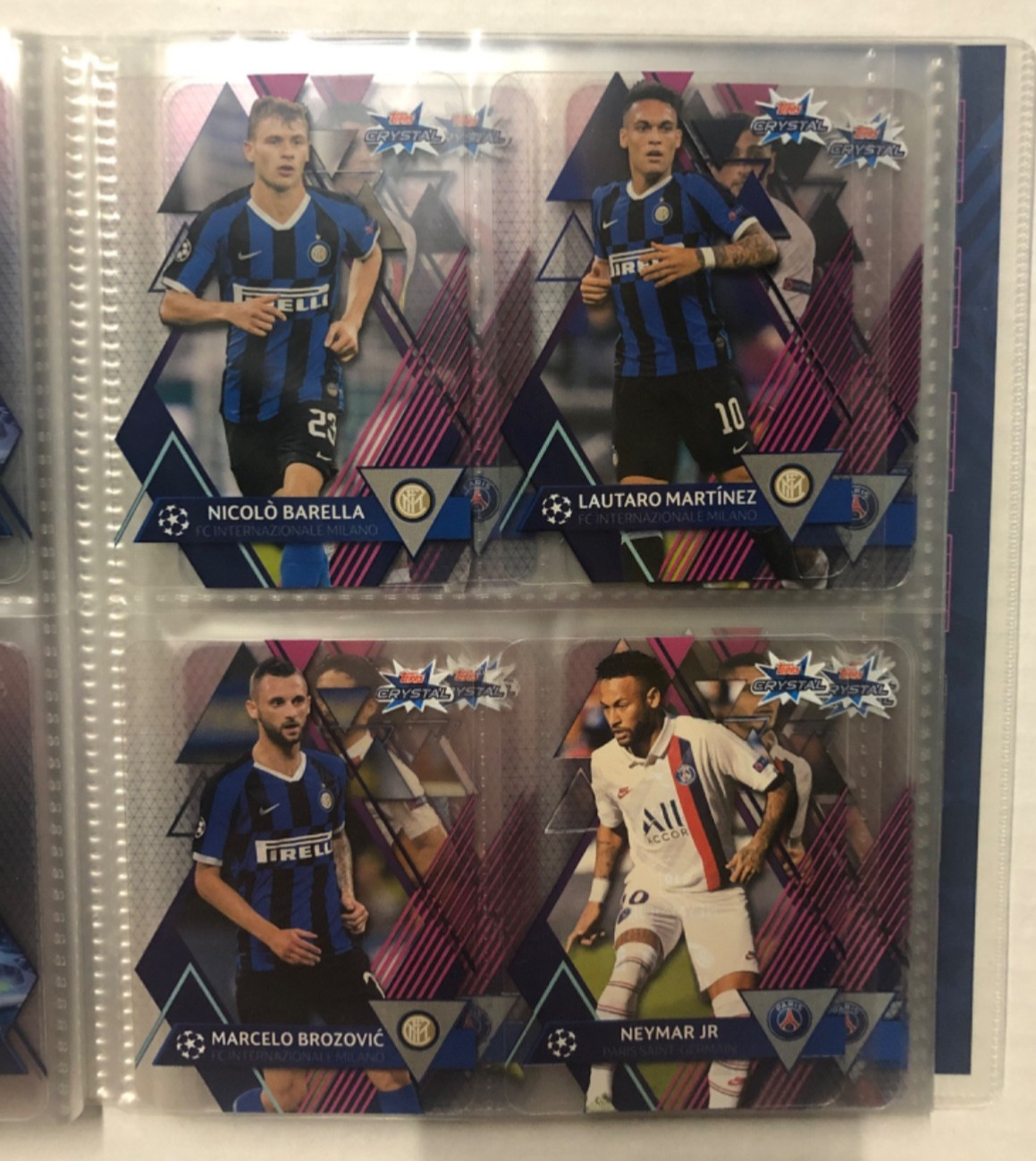 2019-20 Topps Crystal Complete Set Messi, Ronaldo, Mbappe, Haaland Rookie Card