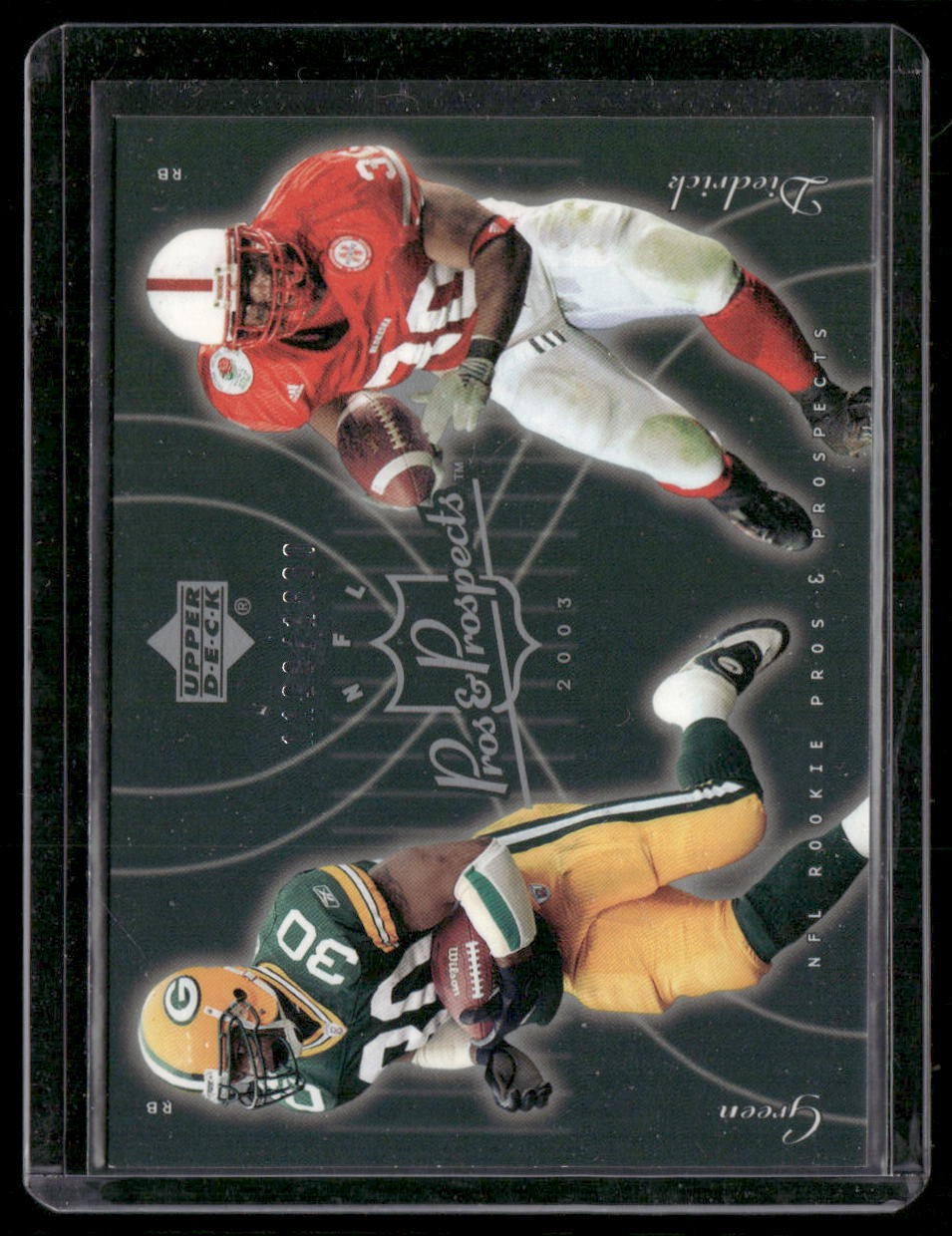 2003 Upper Deck Pros & Prospects #172 Dahrran Diedrick / Ahman Green #/1800