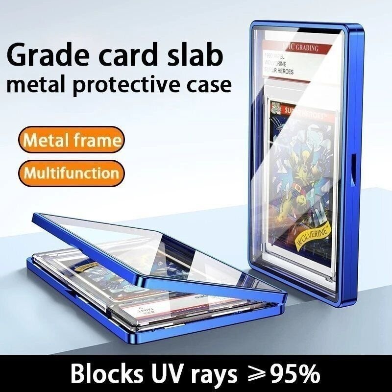 1-10 Pack Magnetic Trading Card Holders Case Slab Display Box Acrylic PSA Graded