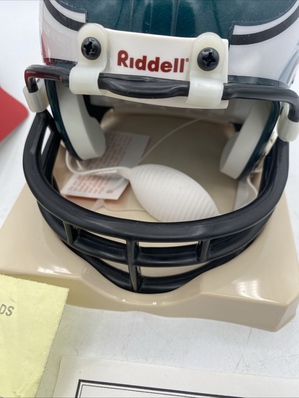 Riddell Philadelphia Eagles NFL Mini Helmet Green White Black UNKNOWN SIGNATURE