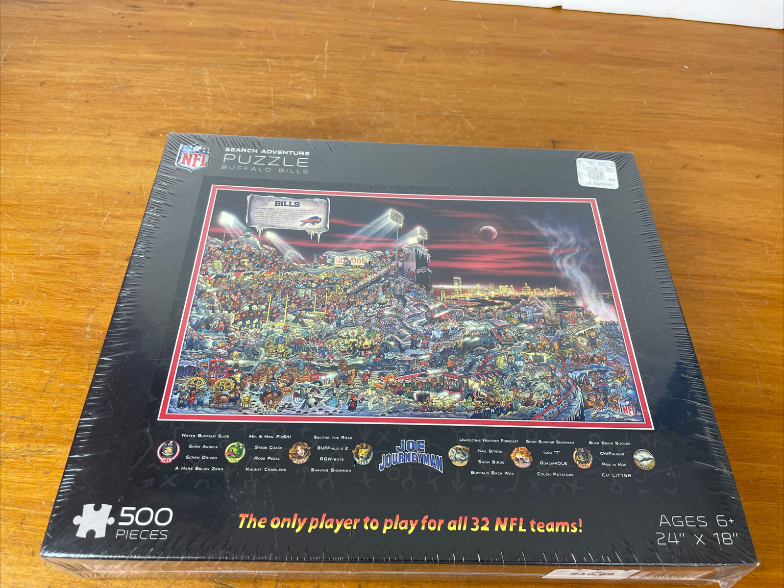 BUFFALO BILLS NFL Search Adventure Puzzle 500 pcs Joe Journeyman-Ages 6+ NEW