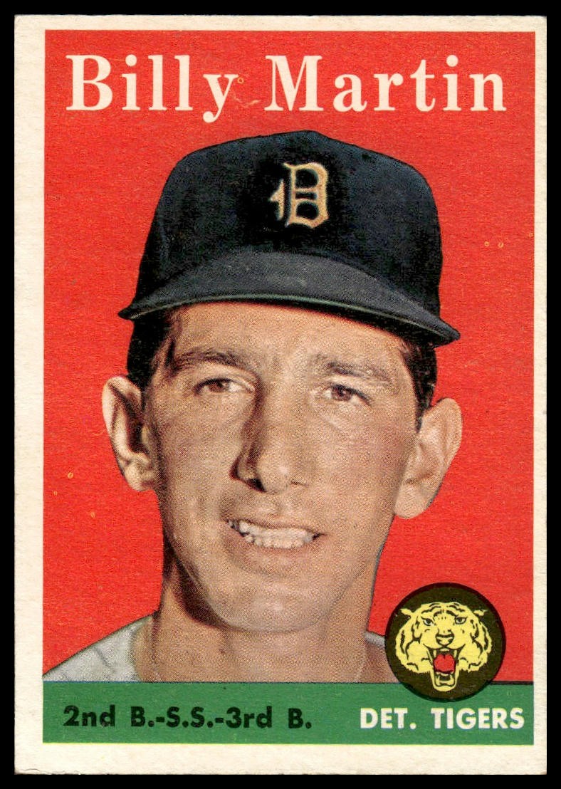 1958 Topps Billy Martin #271 Detroit Tigers – Excellent