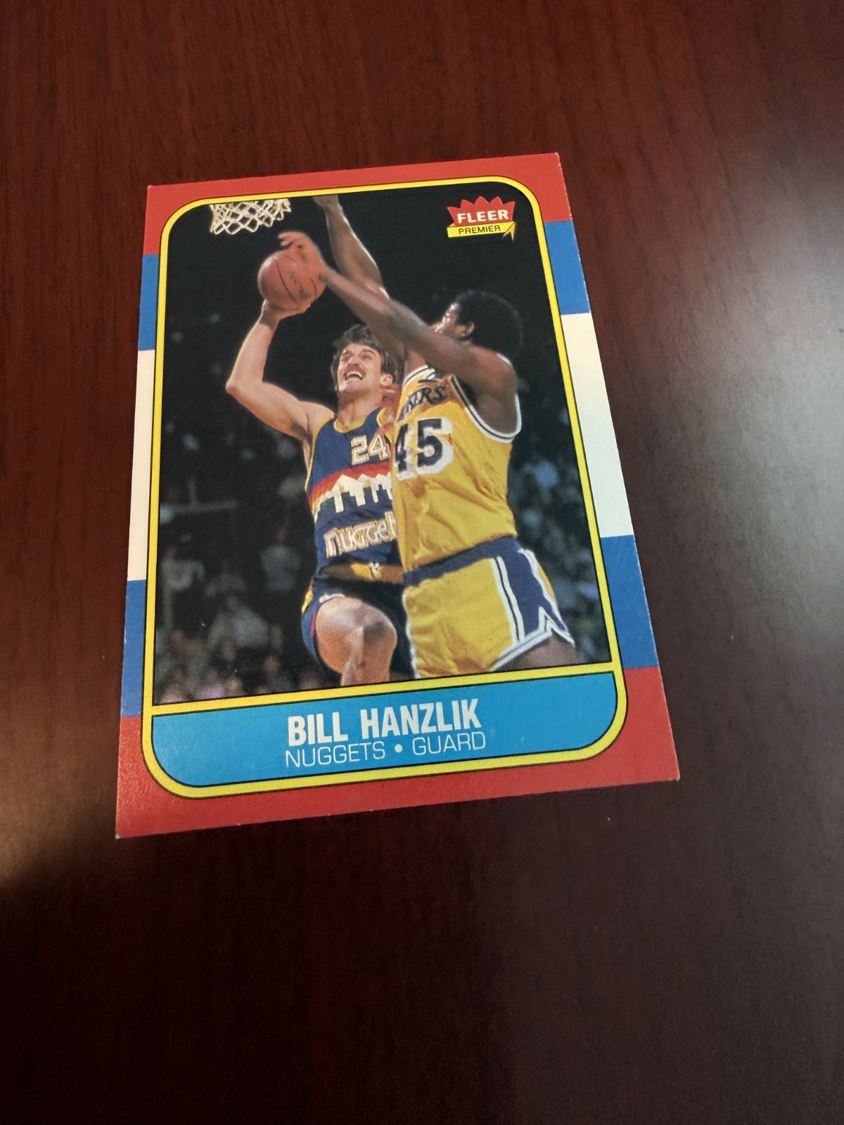1986-87 Fleer #43 Bill Hanzlik. EX(oc)