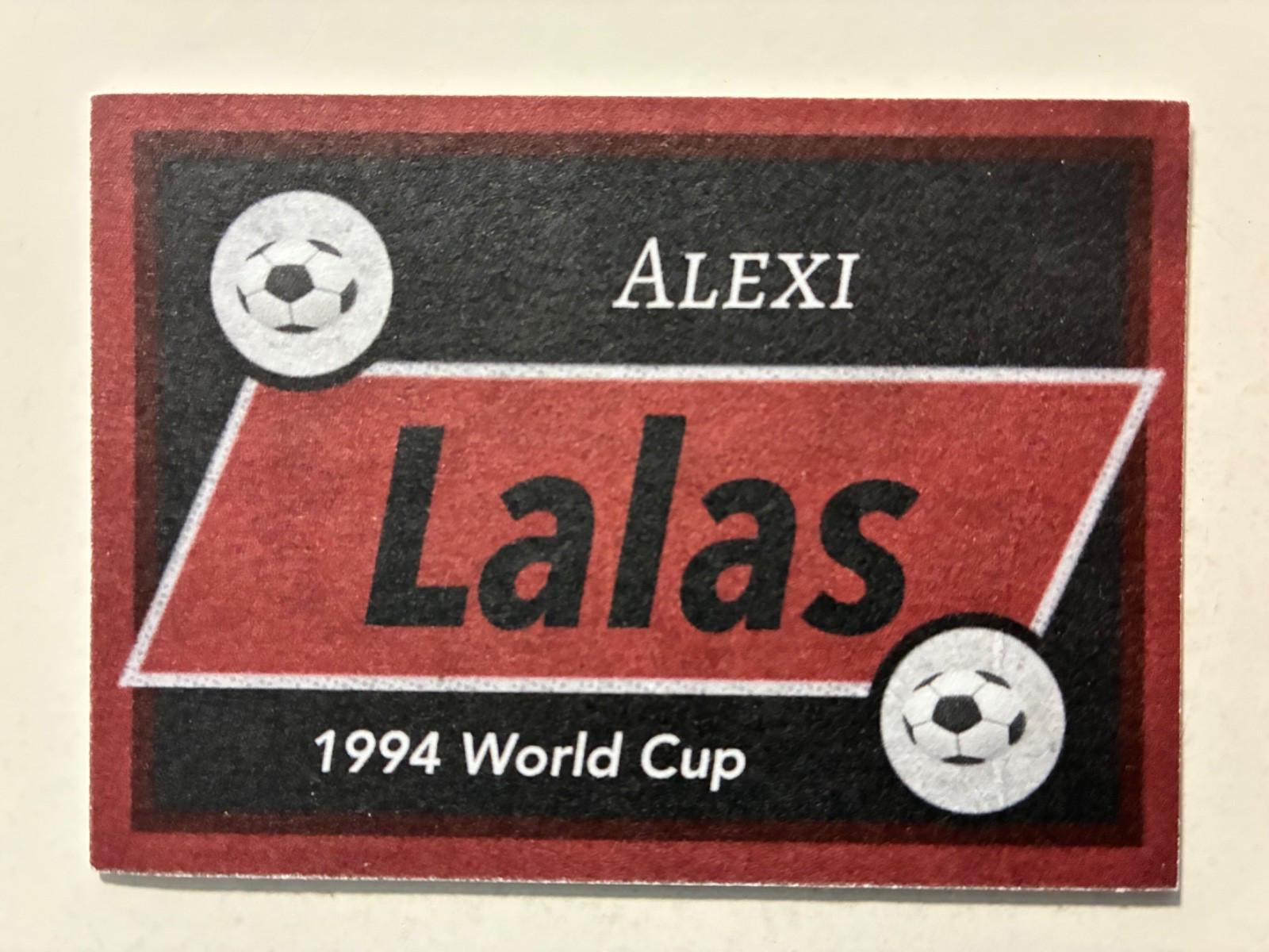 ALEXI LALAS autograph UNITED STATES SOCCER World Cup US custom card signed