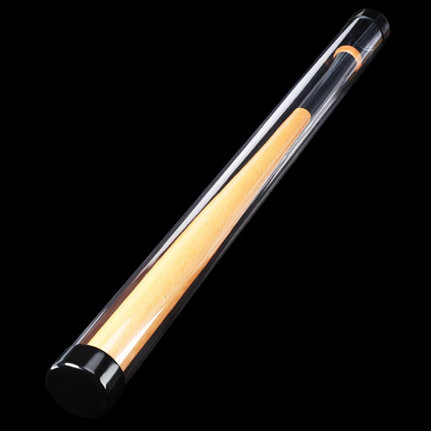 Baseball Bat Display Case – 36 Inch Protective Tube for Desk or Wall (2 Sets)