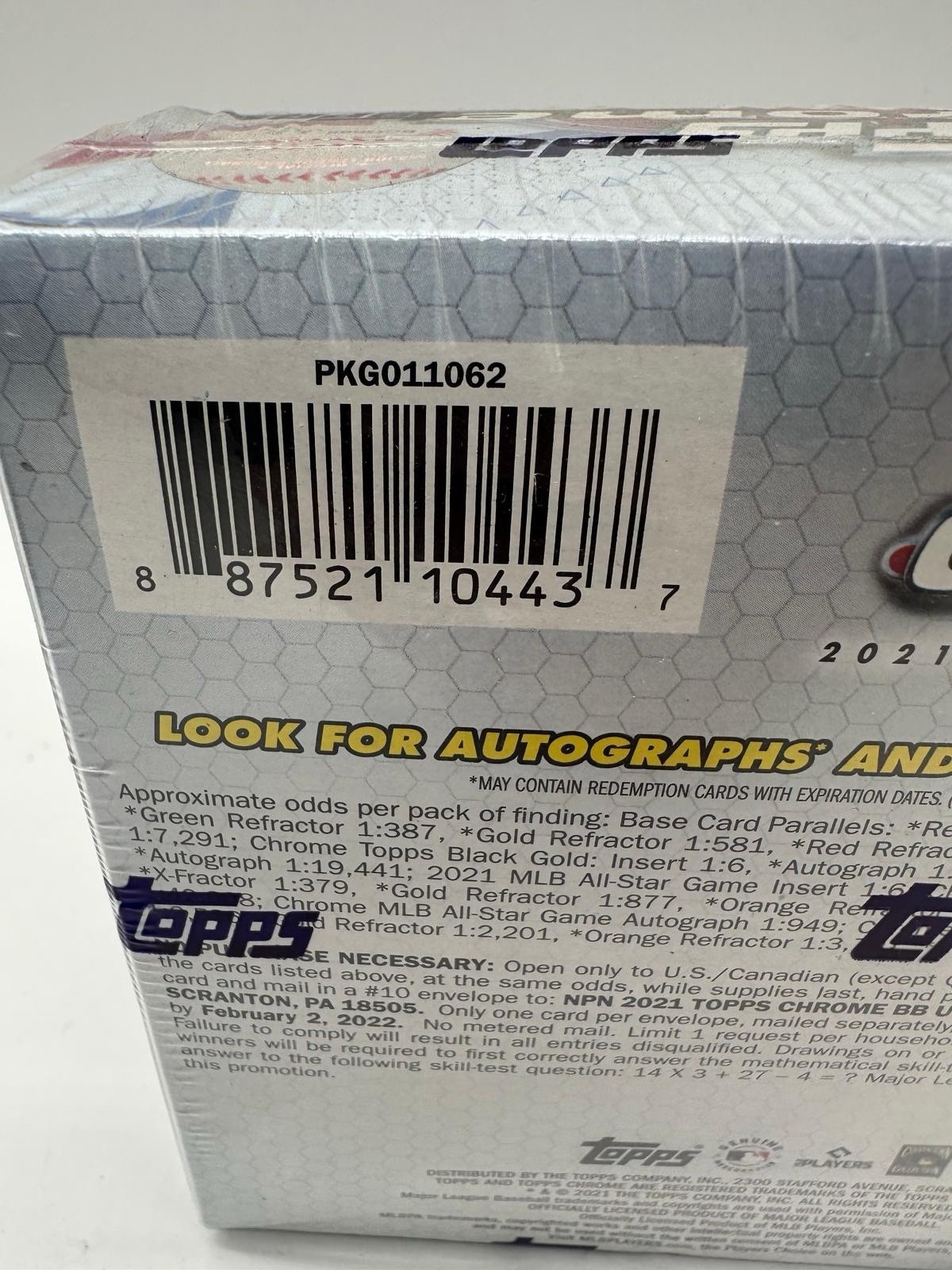 2021 Topps Chrome Update Mega Baseball Box Sealed – BRAND NEW TARGET EXCLUSIVE