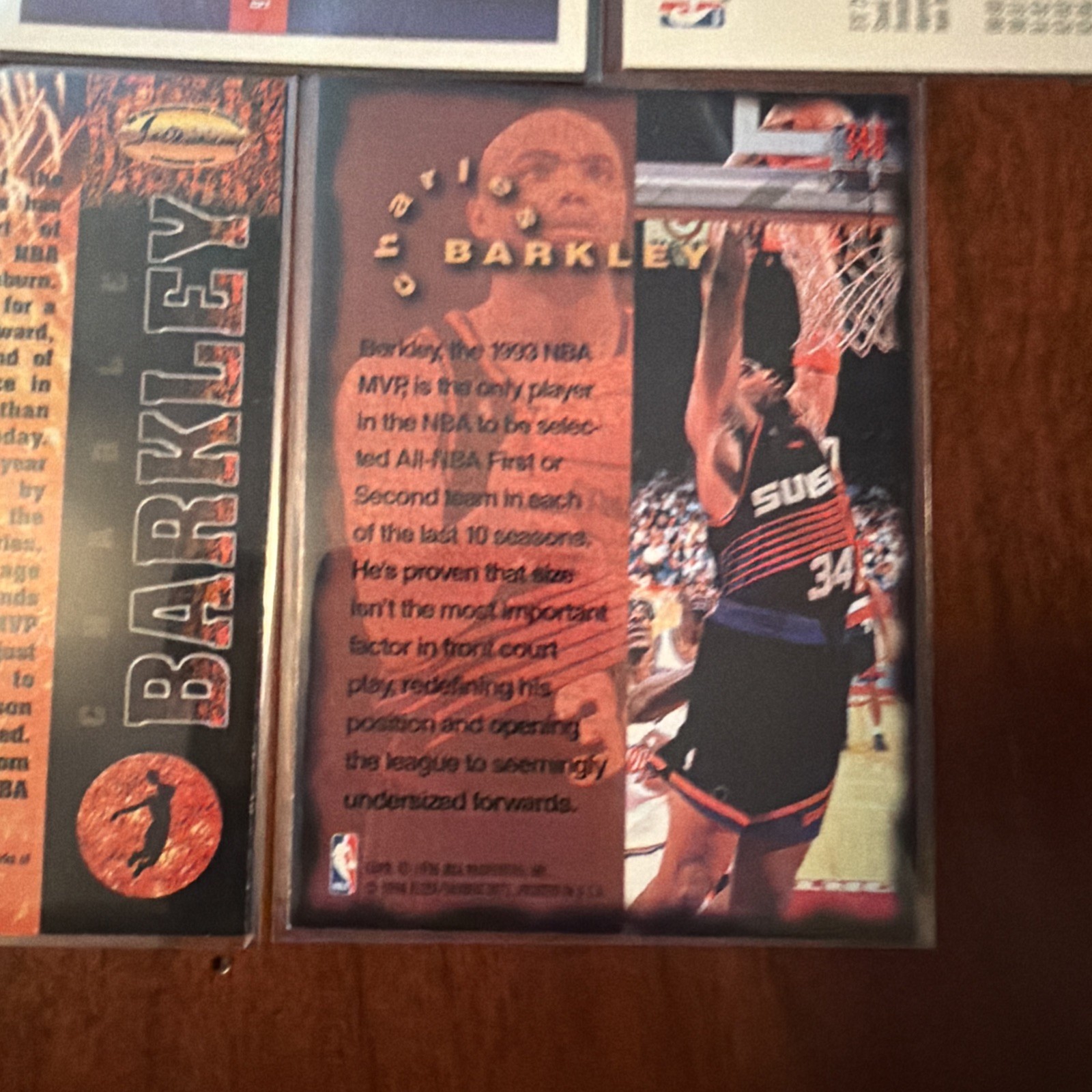 5 Charles Barkley Insert And Base Cards.