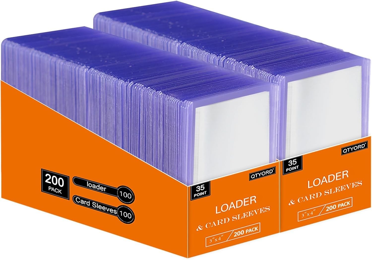 400Pcs Loaders for Cards 200Pcs Hard Plastic Card Holders & 200Pcs Penny Card…