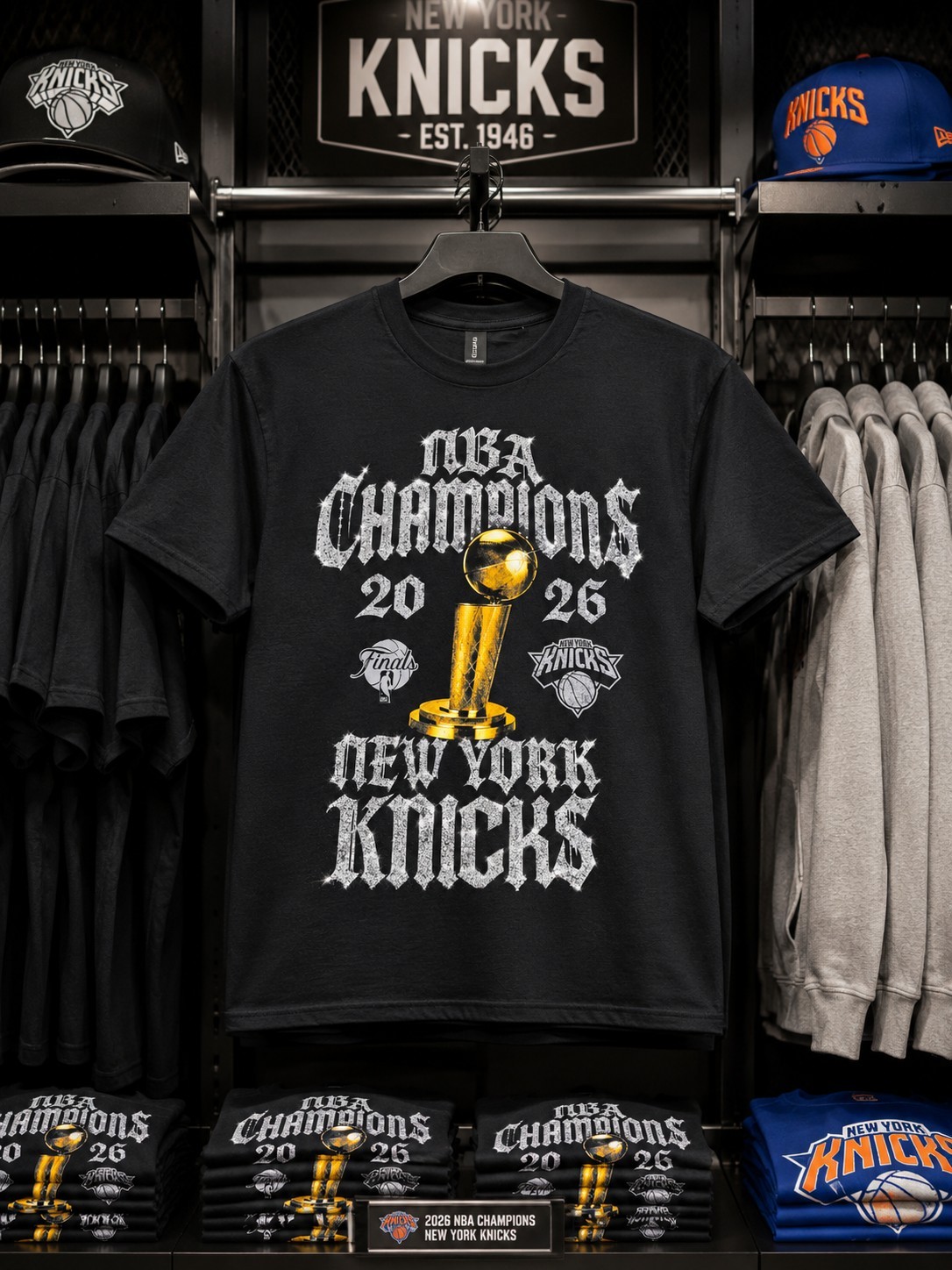 HOT NEW ITEM! New York Knicks 2026 NBA Finals Champions Locker Room T-Shirt