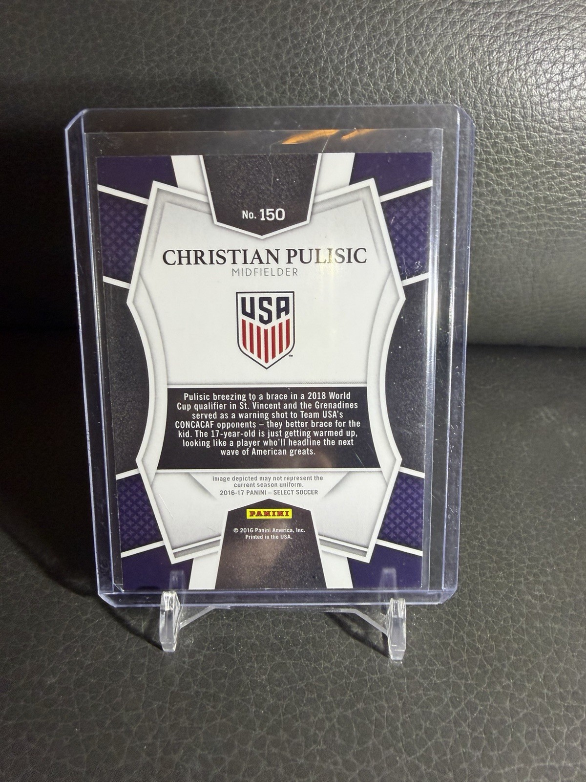 Christian Pulisic 2016 Panini Select Mezzanine #150 Multi-Color Prizm Rookie USA