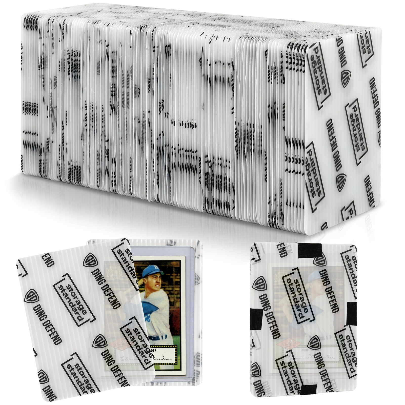 Trading Card Shipping Protectors Plastic Inserts 110 Pack 3.5” x 4.5”
