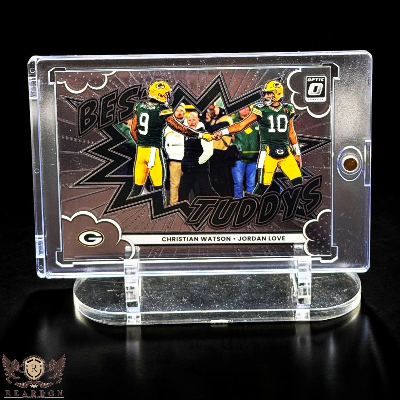 Jordan Love Christian Watson RARE DUAL CHROME INSERT CARD PANINI PACKERS MINT SP