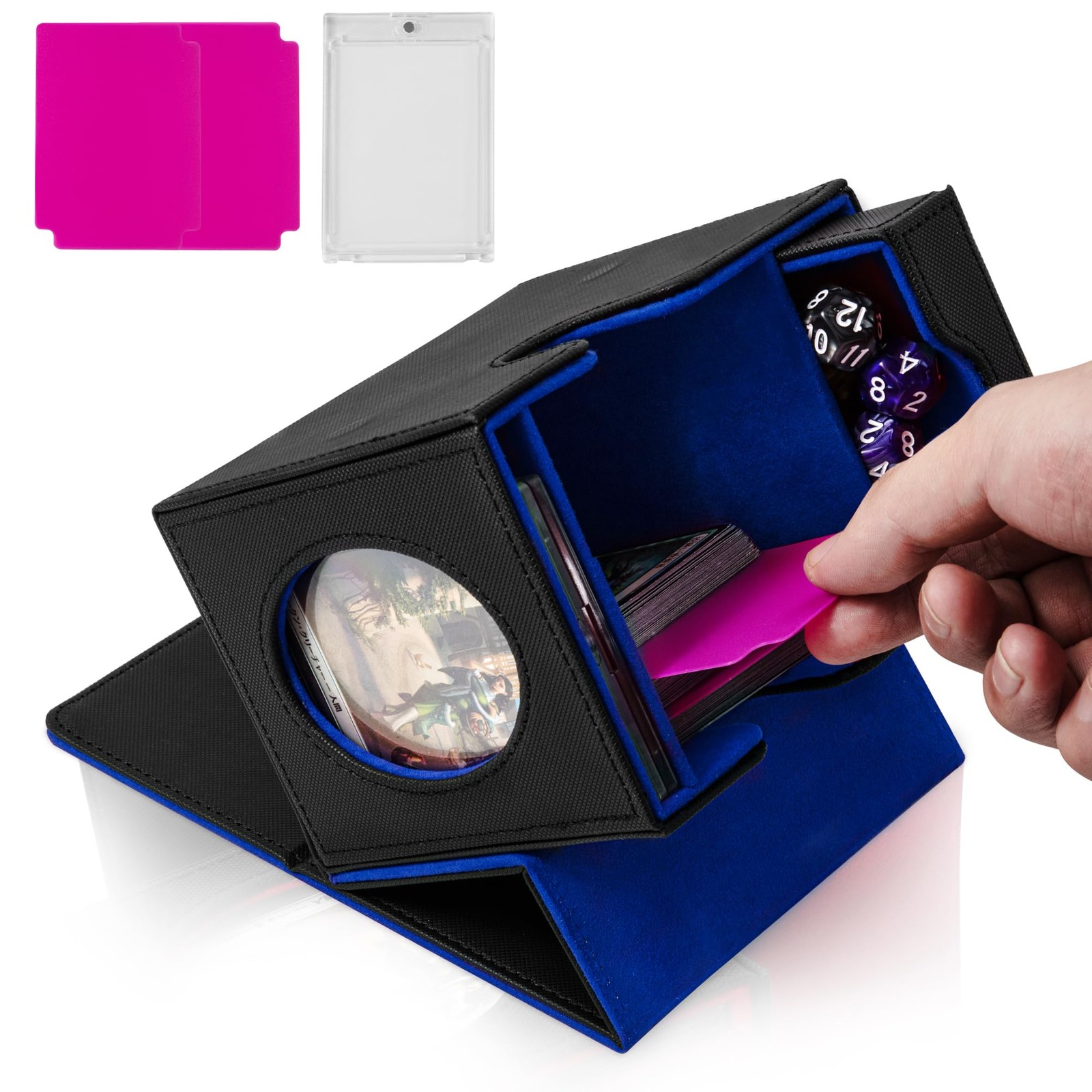 Commander Deck Box for MTG Sports Trading Cards,Large Capacity Card Carrying …