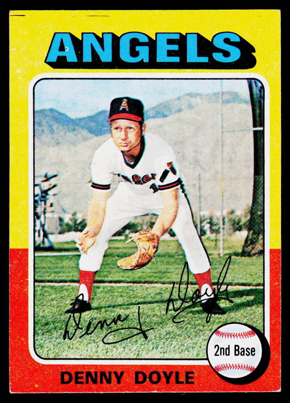 1975 Topps Mini #187 Denny Doyle – Excellent