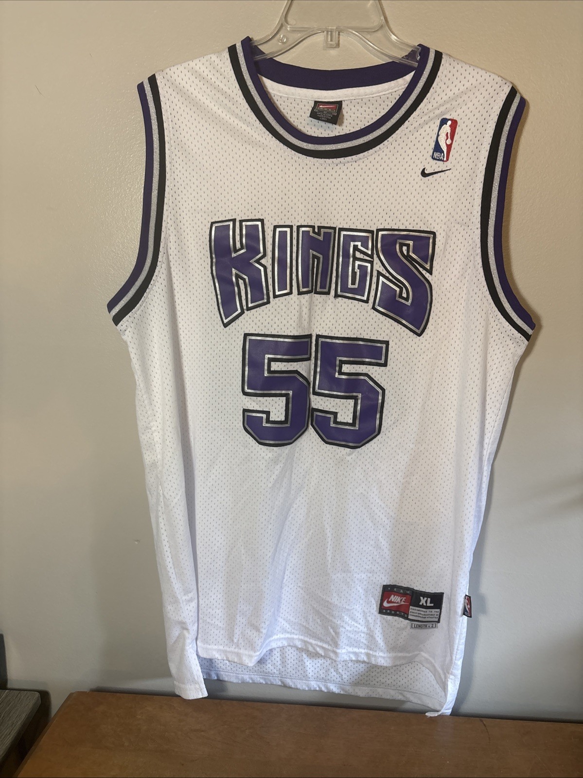 Vintage Nike Authentic Sacramento Kings Jersey Jason Williams #55 Sz XL White
