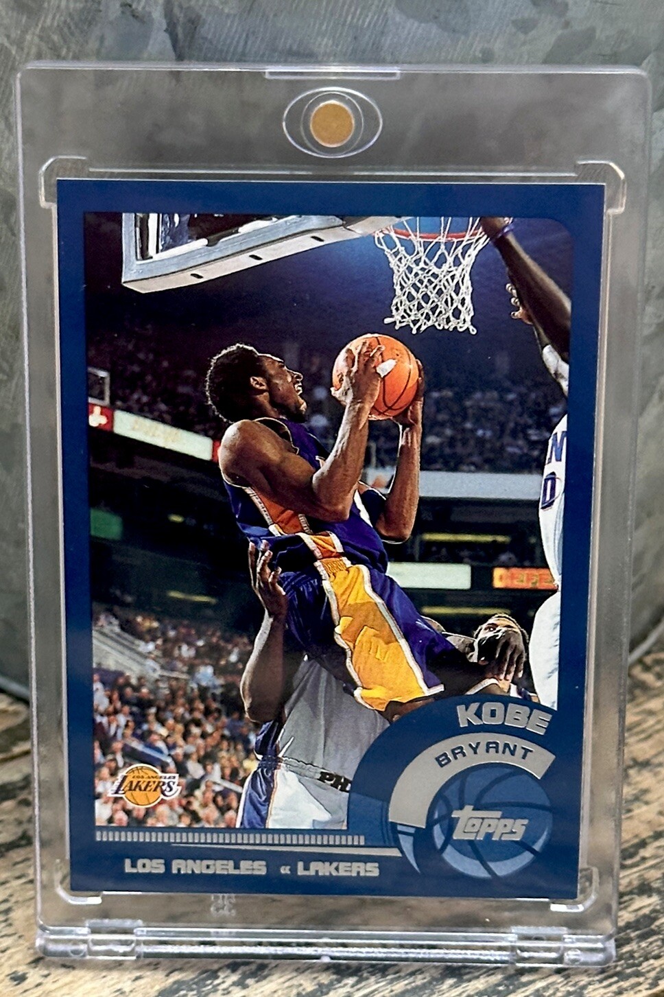 Kobe Bryant Card Rare Topps Chrome Silver Foil RARE AUTHENTIC LAKERS JERSEY #8
