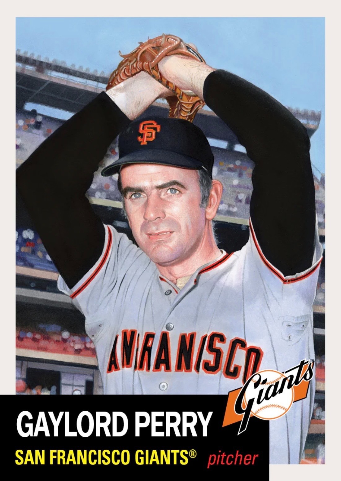 TOPPS BASEBALL MLB LIVING SET CARD SAN FRANCISCO GIANTS GAYLORD PERRY #932