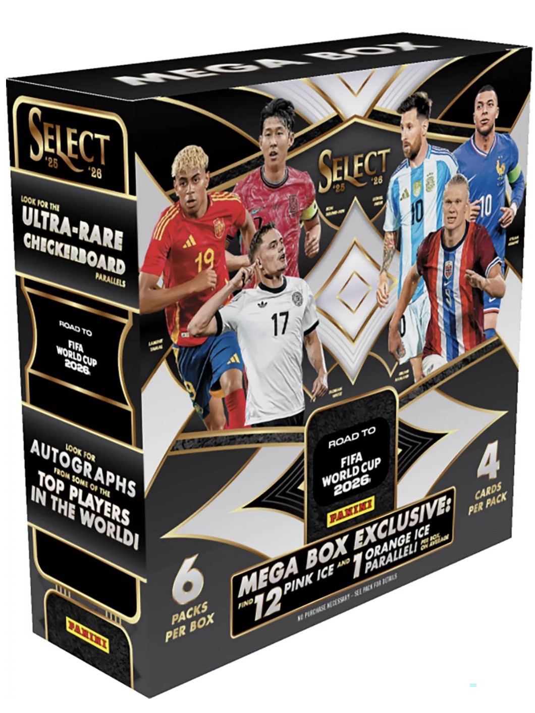 2026 Panini Select Road To FIFA World Cup Mega Box PREORDER Factory Sealed