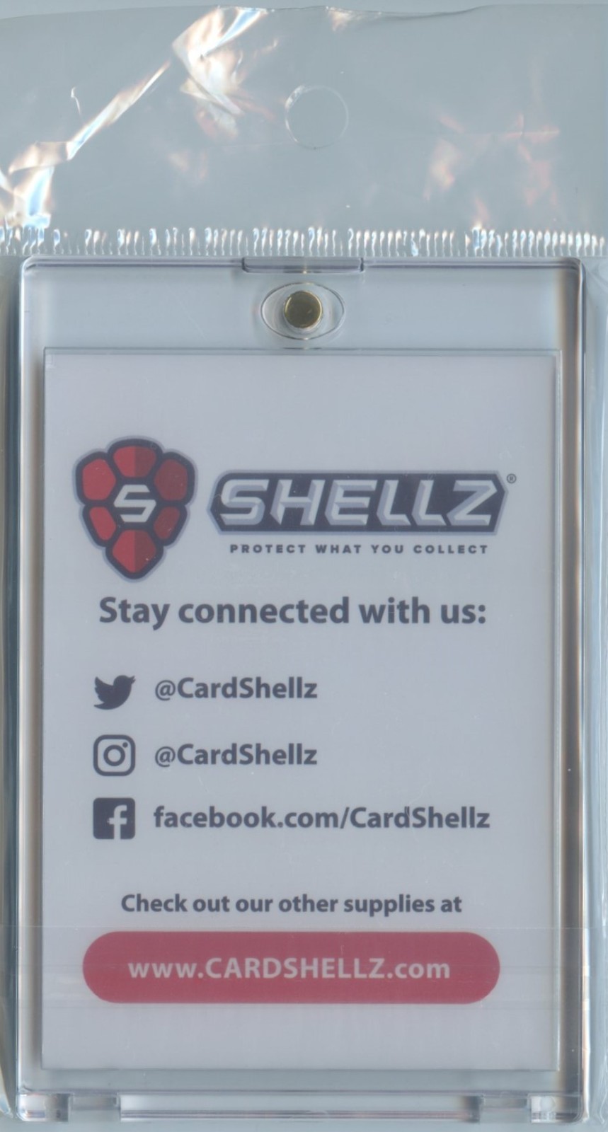 SHELLZ One-Touch 55pt Point Magnetic Card Holder With Penny Sleeve For Surface!