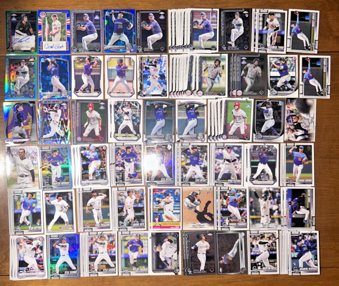 Colorado Rockies 175 Card Lot Condon Holliday Dollander Thomas Goodman Brito