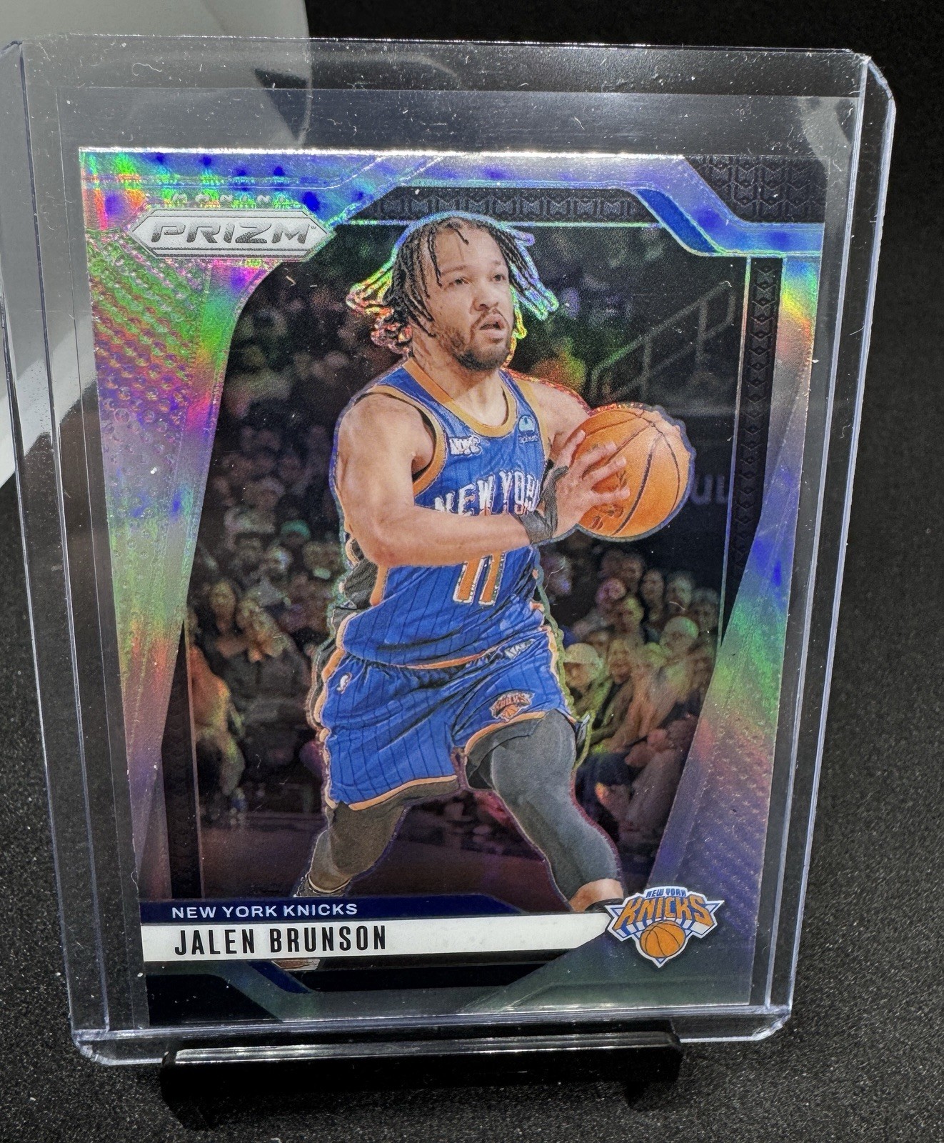 Jalen Brunson 2024-25 Panini Prizm Basketball Silver Holo Foil Parallel Card 217