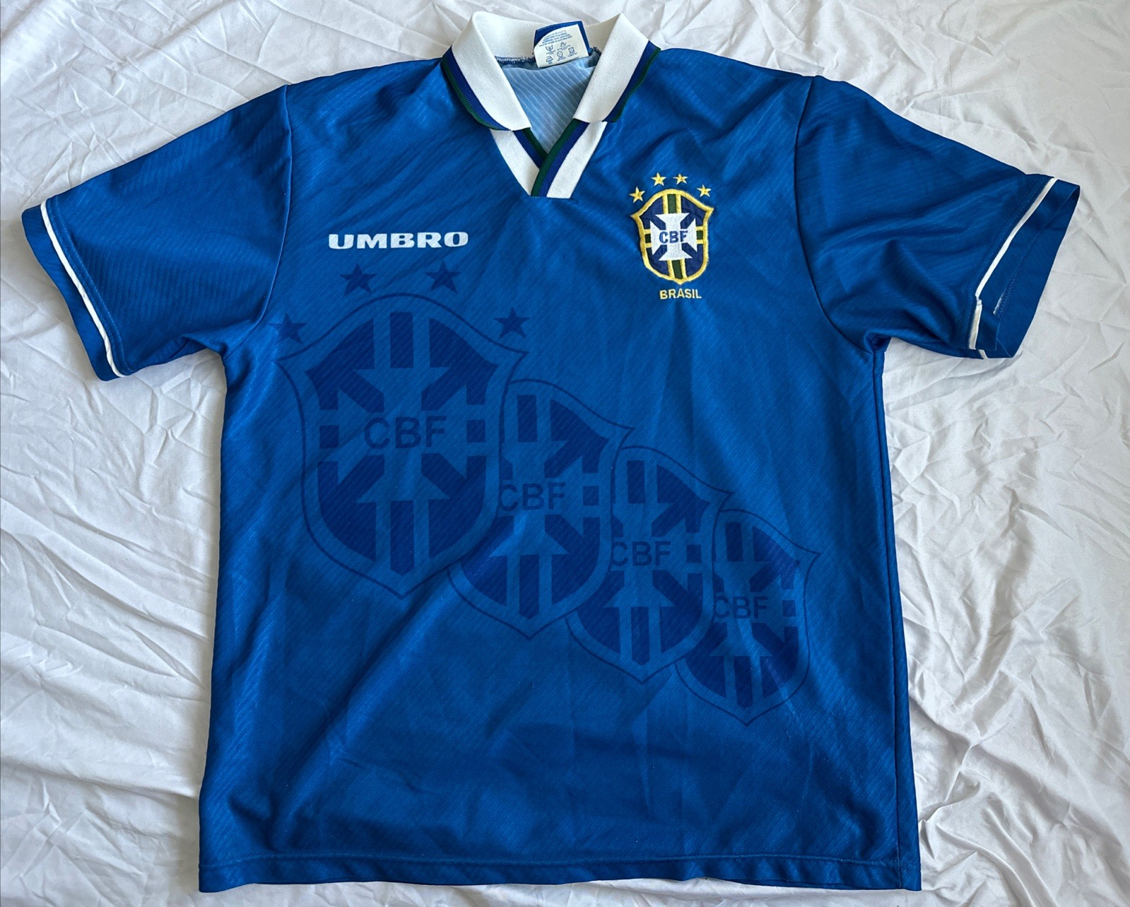 Original Brazil 1994/95 Away Football Shirt Size Large E477