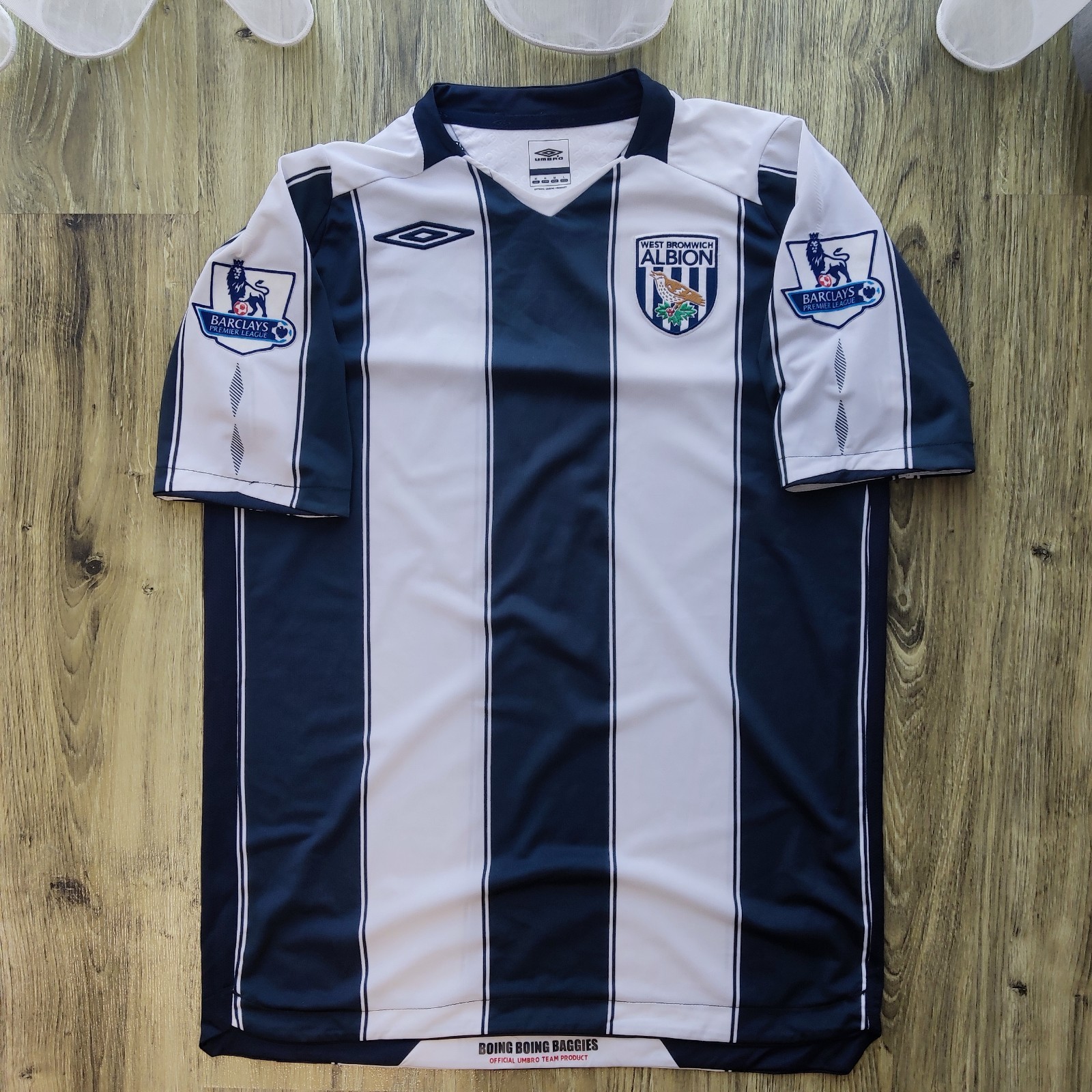 West Brom Home Football Shirt 2008/09 Umbro WBA Soccer Jersey Men’s M