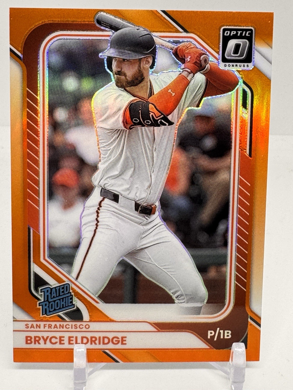 Bryce Eldridge 2026 Donruss Optic Rated Rookie Orange Prizm /199 Giants RC