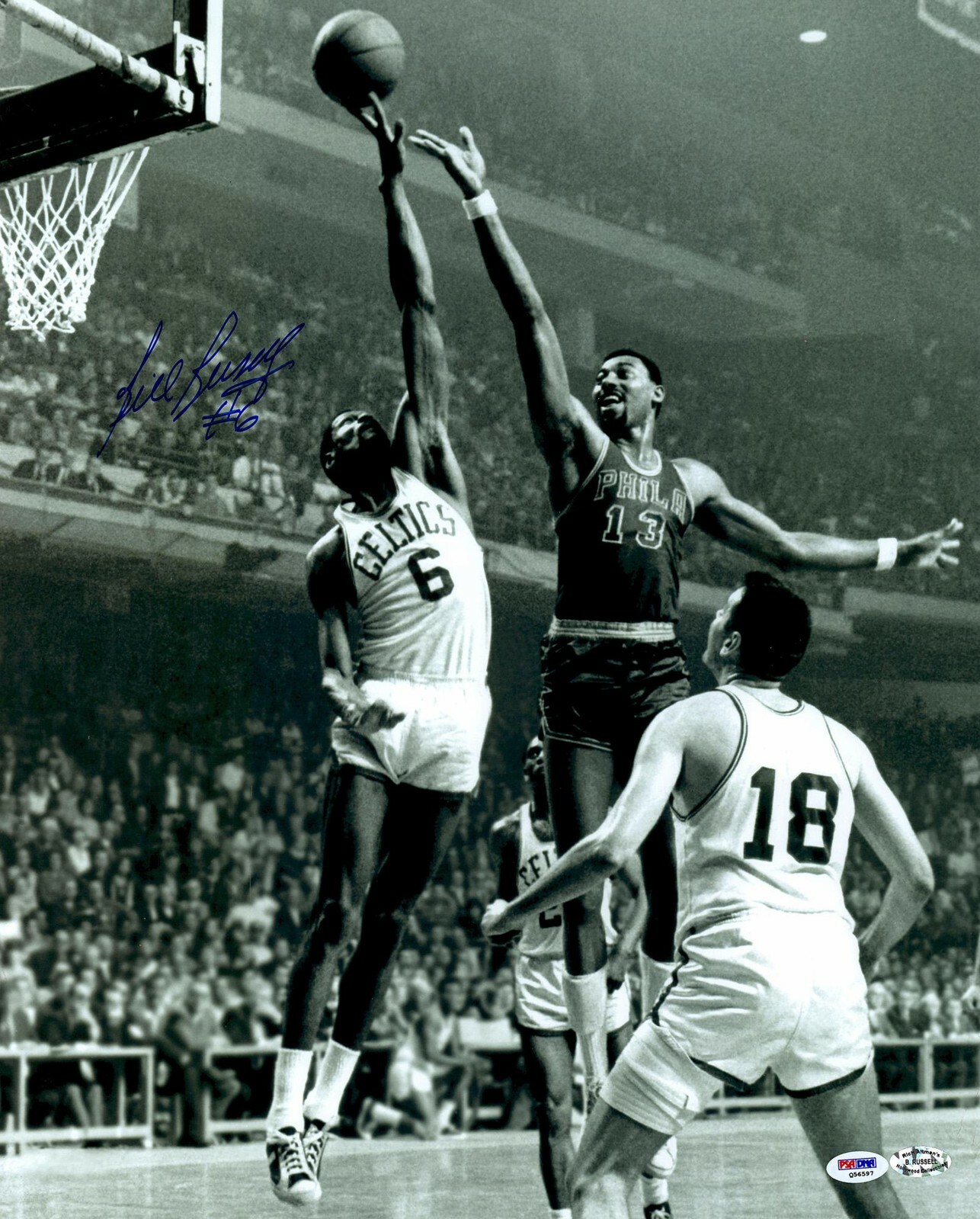 Bill Russell Reproduction signed archival quality photo