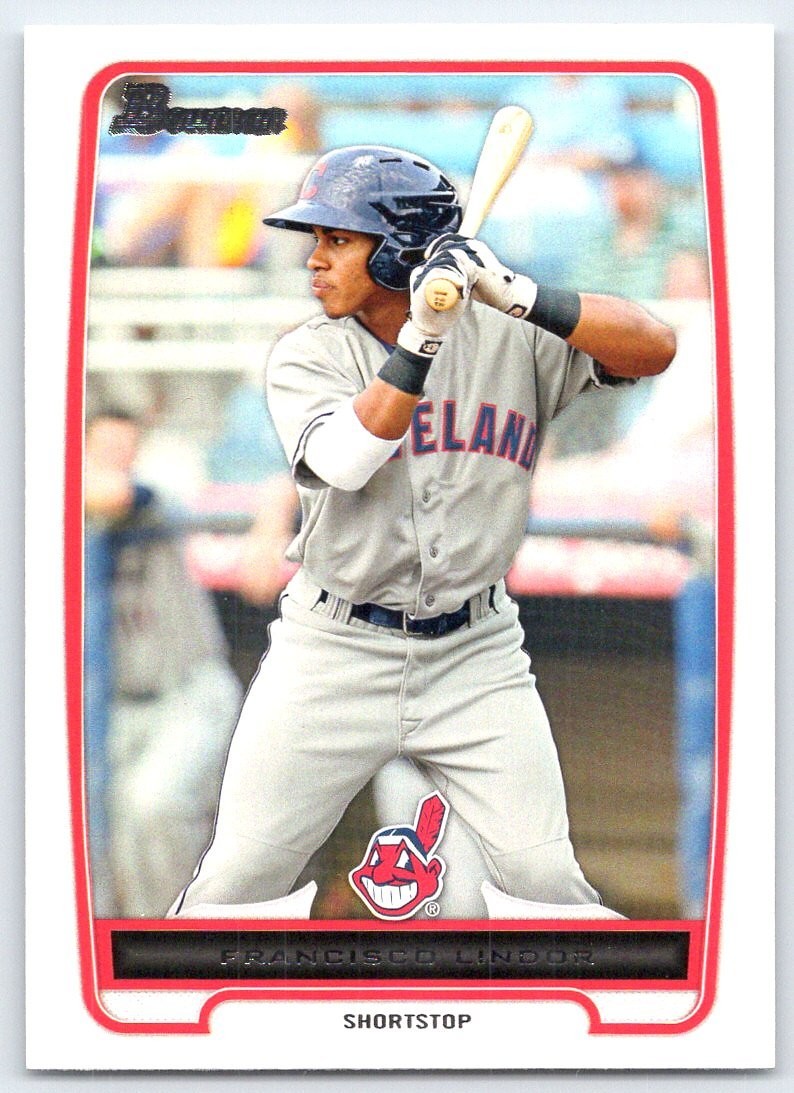 Francisco Lindor Cleveland 2012 Bowman Topps BP3 Baseball Card