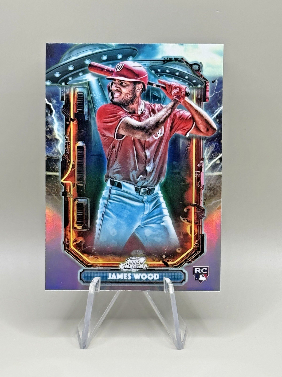 2025 Topps Chrome Cosmic – James Wood (RC) #ET-24 Extraterrestrial Talent