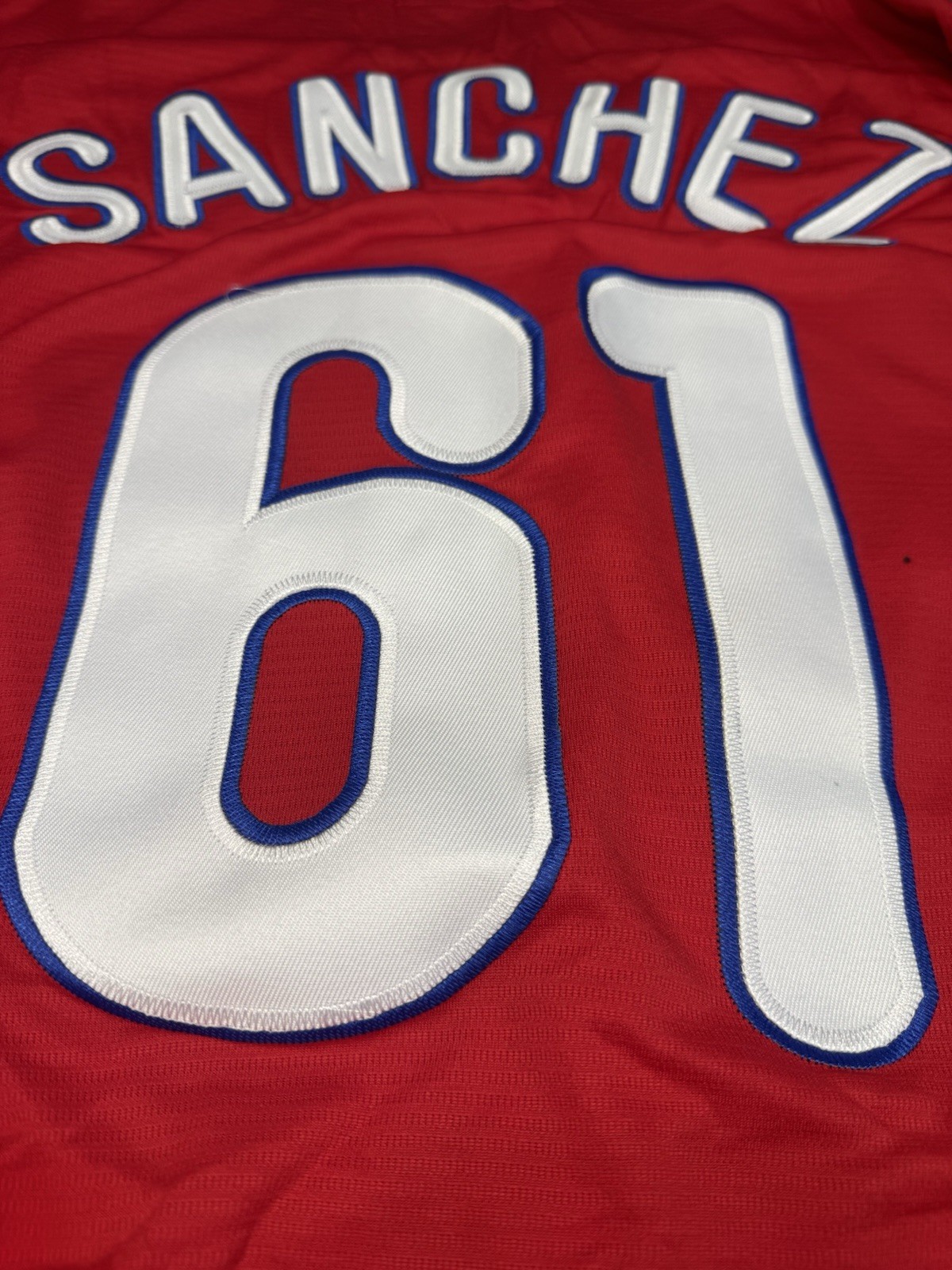 Christopher SANCHEZ Philadelphia Phillies #61 Red Alternate Jersey NEW with Tags