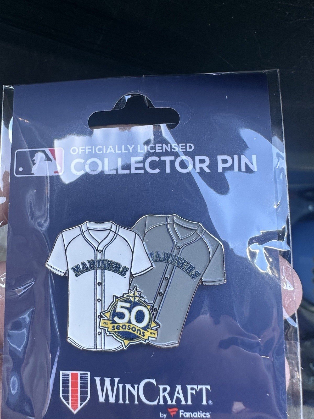 2026 Seattle Mariners 50th Season Jersey Pin – NEW- JUNE PIN OF THE MONTH