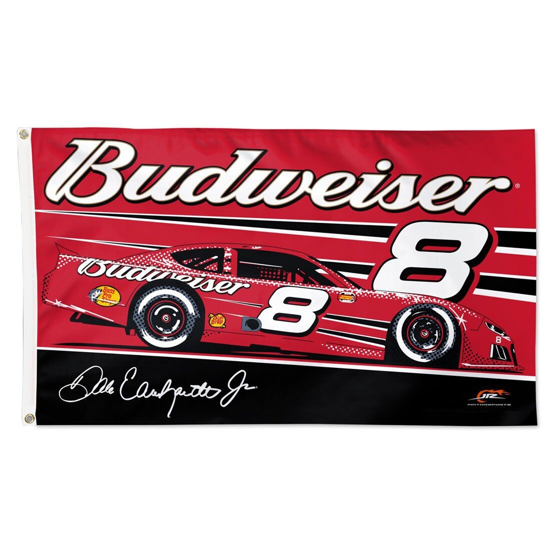 Dale Jr Xfinity #8 Nascar Budweiser Car Racing 3×5 FT Flag Wall Decore Banner