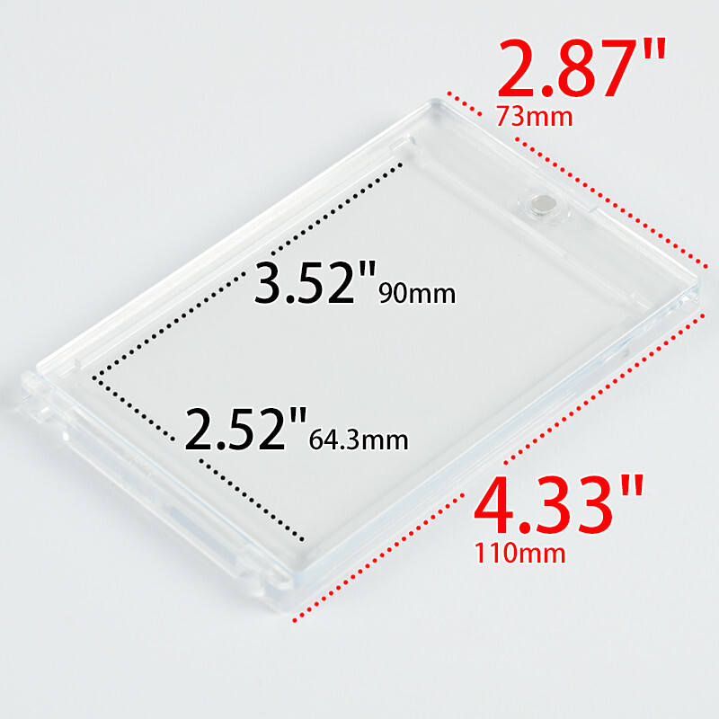20Pcs Magnetic Card Holders For 130Pt Trading Cards Baseball Card Case Protector