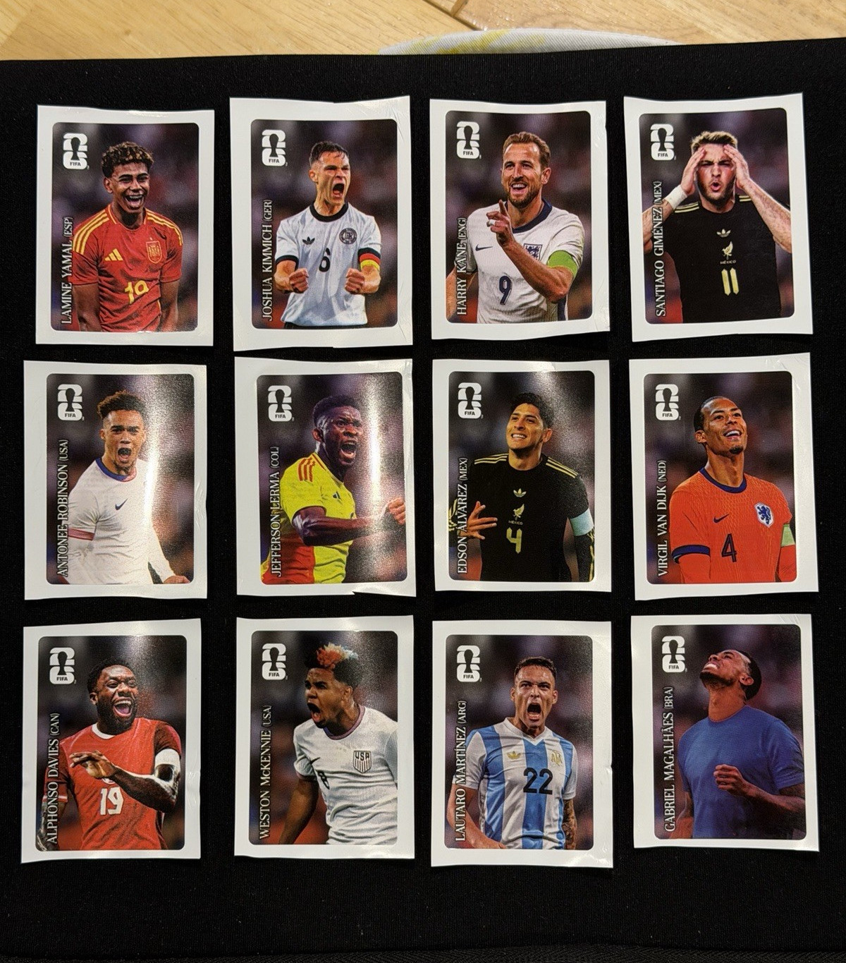 Panini FIFA World Cup 2026 Sticker Coca-Cola Full Set 12 Stickers Version US NEW