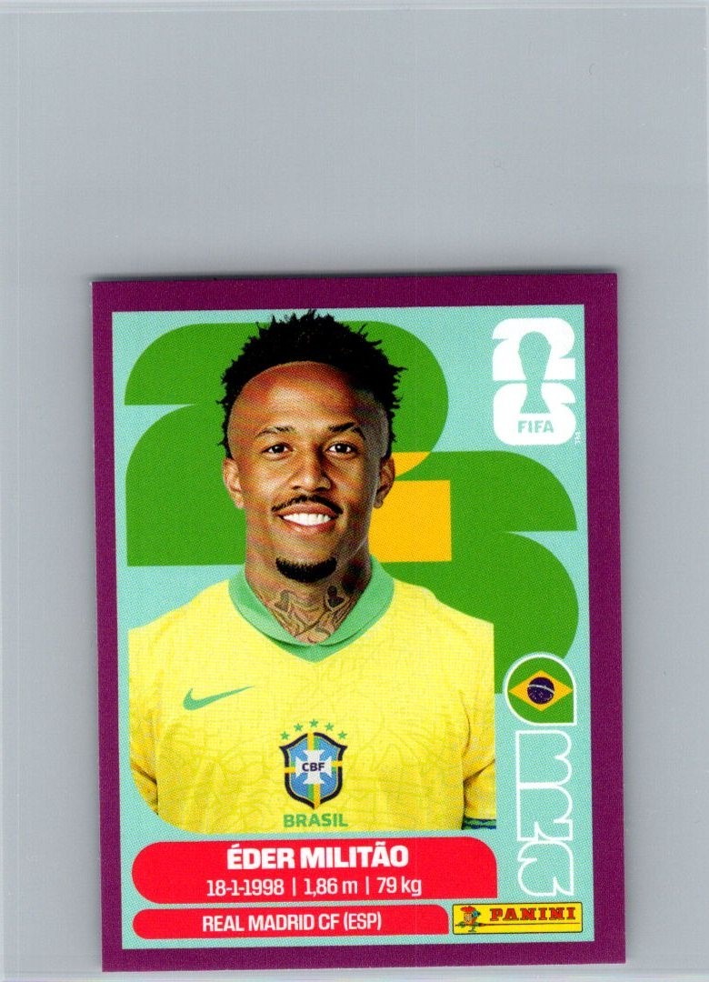 Panini FIFA World Cup 2026 Brazil BRA 5 Éder Militão Player Portrait Sticker